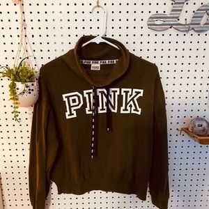 Pink cropped hoodie